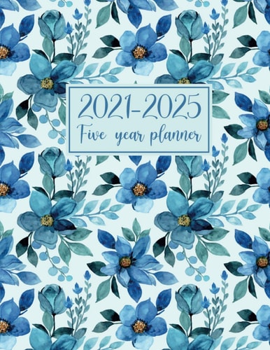 Five Year Planner Monthly Calendar: 5 year planner 60 Months calendar with holidays | large five year monthly planner organizer Schedule 8.5x11 | ... cute yearly diary agenda with goals