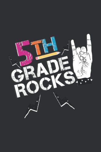 5th Grade Rocks (Recipe Cookbook Journal): Kitchen Recipe Journal, Recipe Journal Black