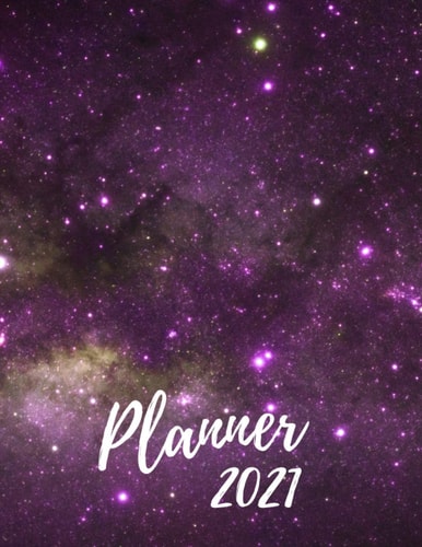 Planner 2021: A 2021 Weekly Planner with Password and Contact List Pages /Large 8.5 x 11 inches