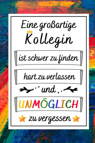 Eine großartige Kollegin: abschiedsgeschenk kollegen danke , Seiten liniertes Notizbuch A5 | Geschenkidee abschiedsbuch kollegen | abschiedsgeschenk kollegen jobwechsel (German Edition)