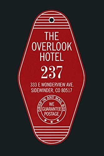 Funny Creepy Vintage Horror Hotel Key Overlook Notebook Planner - 6x9 Inch Daily Planner Journal, to Do List Notebook, Daily Organizer, 114 Pages