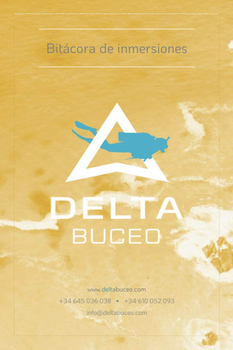 Bitácora de inmersiones Delta Buceo: Logbook de buceo (versión blanco y negro) (Spanish Edition)