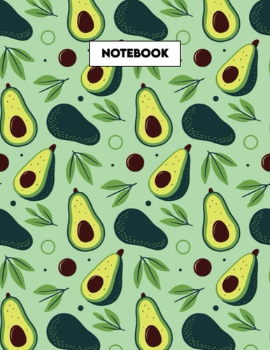 Avocado Notebook 8. 5 X 11 Journal to Write in , 120 Lined Pages