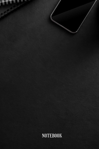 NOTEBOOK: Lined Notebook (6 x 9 inches), BLACK Cover