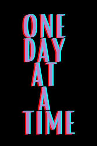 One Day at a Time: Lined Journal 12 Step Recovery Notebook