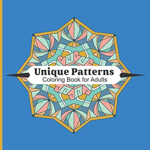 Unique Patterns - Coloring Book for Adults: Hand-drawn designs for relaxation and boost your creativity