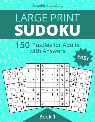 Easy Sudoku Large Print for Adults with Answers