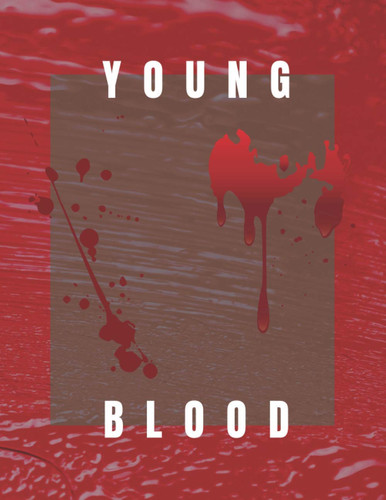 Notebook: Unlined Notebook - (8.5 x 11 inches) - 120 Pages - young blood color.
