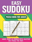 Easy Sudoku Puzzle Book For Adults Exciting Sudoku Puzzle Book for Adults with Solution