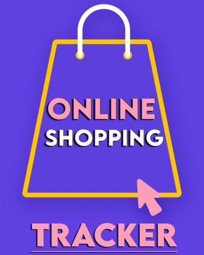 Online Shopping Tracker: inventory book for small business ( purchase order book )