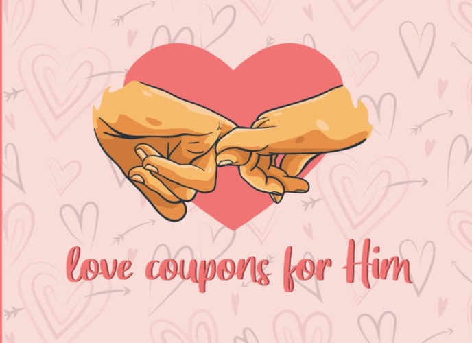 Love Coupons for Him: Blank 50 DIY Vouchers to Fill In - Valentine's Day Gift Idea for Boyfriend Husband