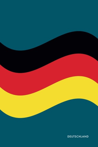 Deutschland: Germany Flag Notebook | Ruled / Lined Paper Notepad | German Work, Travel or Education Journal / Gift