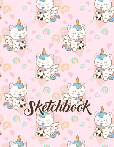 Sketchbook: Blank Drawing Pad For Kids 8.5"x11" 120 Pages Unicorn Gifts Sketch Book Journal For Writing Doodling Sketching / Doodle Art Supplies For Boys & Girls/Vol-12