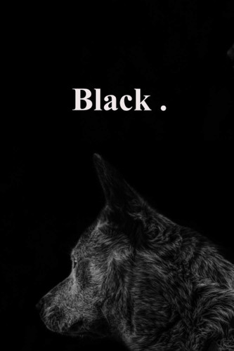 Black .: 6x9 Journal for writing Down Daily Habits, Notebook, (blackThemed Book)