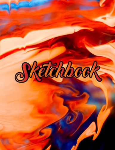 Sketchbook: Large 8.5" X 11" Cute Marble Background Cover Blank Sketchbook Drawing Pads | Sketchbooks for drawing for Boys Girls and Adults | art supplies sketch book for painting and drawing/Vol-03
