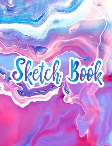 Sketchbook: Blank Drawing Pads Art supplies cute Marble Background Cover Sketching Paper Coloring Pad | Cute Sketchbook 8.5x11 Sketch pad For Artist Beginner Kids & Adults/Vol-03