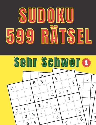 Sudoku 599 Rätsel - Sehr Schwer 1