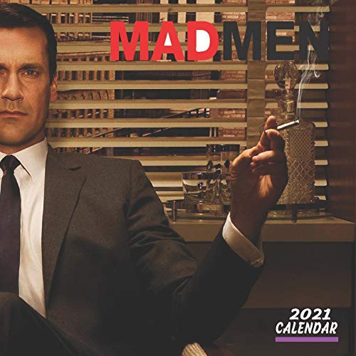 MAD MEN CALENDAR 2021: 16 MONTHS 8.5x8.5 INCH GLOSSY FINISH