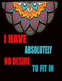Funny Introvert Gifts Idea Adult Relaxation Floral Flower Mandala Coloring Book for Stress Relief and Anxiety Calming