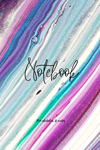 Notebook for great ideas: Blank and lined pages - 200 p - for sketches and notes