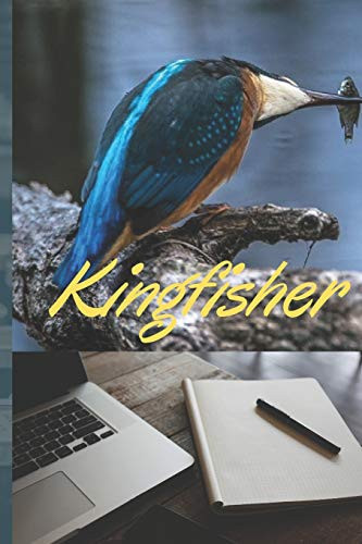 Kingfisher notebook: Notebook for student - Composition Size (6"x9") With Lined Pages, Perfect for Journal, Sketching and Notes.