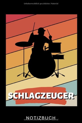 SCHLAGZEUGER NOTIZBUCH: A5 Notizbuch LINIERT für Schlagzeuger | Drumming | Schlagzeug lernen | Schlagzeugbuch für Erwachsene Kinder Anfänger | Drum | Jazz | Geschenkidee (German Edition)