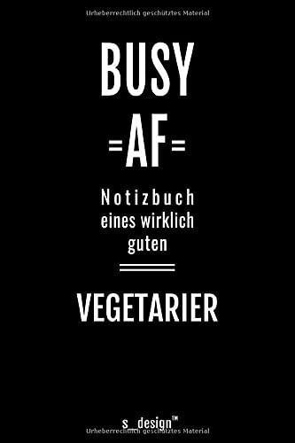 Notizbuch für Vegetarier: Originelle Geschenk-Idee [120 Seiten kariertes blanko Papier] (German Edition)