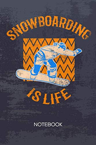 BULLET DOTTED JOURNAL: Mountain Men Notebook Dotted Grid a5 6x9 120 Pages - Outdoor Sports Planner Snowboarding Is Life Diary Ski Area - Skier Boarder Gift Idea for Men and Women