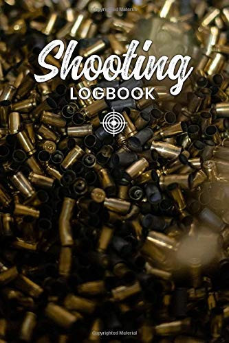 Target Shooting Log Book Journal Notebook Diary Planner - Bullet Cases: Firing Range Diagrams Record with 120 Pages In 6" x 9" Inch - Gift Idea for Shooter & Hunter