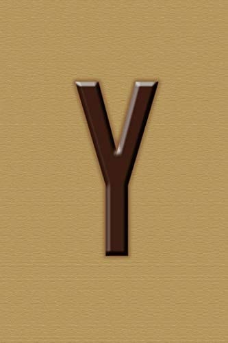 Y : Letter Y Initial Monogram Notebook Lined Notebook/Journal Gift,120 Pages, 6x9 Soft Cover Matte Finish