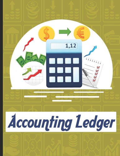 Accounting Ledgers For Bookkeeping Accounting General Ledge, Sustained and Long Lasting Tracking and Record Keeping Size:8.5"x11" in 100