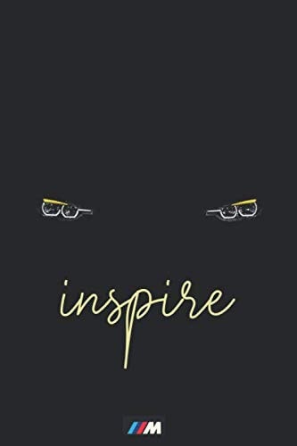 Inspire: Lined Notebook/ Motivational Journal Gift, 110 Blank Pages Of High Quality White Paper, 6×9, Matte Finish