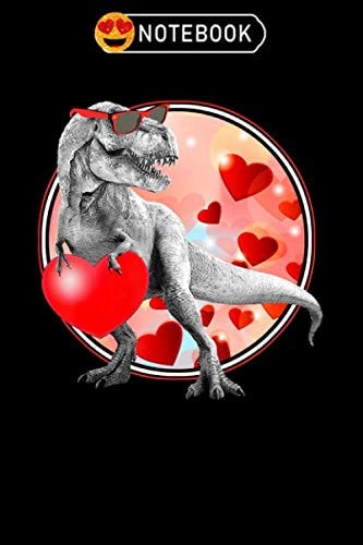 Notebook: Valentines day dinosaur t rex lovesaurus funny notebook , Valentine's Day Journal Notebook Gifts, Blank Lined Paperback Journal, 100 pages, 6 x 9 | Valentine's day Gifts