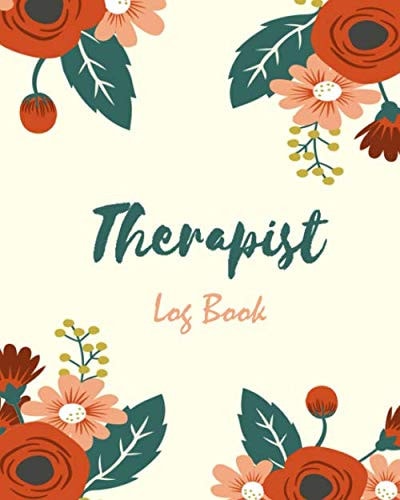 Therapist Log Book: Massage Therapist Appointment Book : Client Record Book for Business & Organization : Floral cover Size 8x10