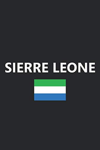 Sierre Leone: Flag Country Dotted Graph Notebook Paper Letter Size 6”x9” Inches Bullet Grid Graphing Pad Journal
