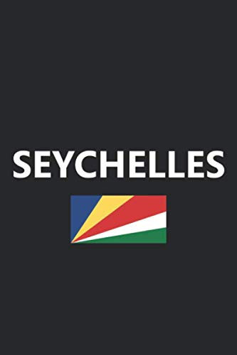 Seychelles: Flag Country Dotted Graph Notebook Paper Letter Size 6”x9” Inches Bullet Grid Graphing Pad Journal