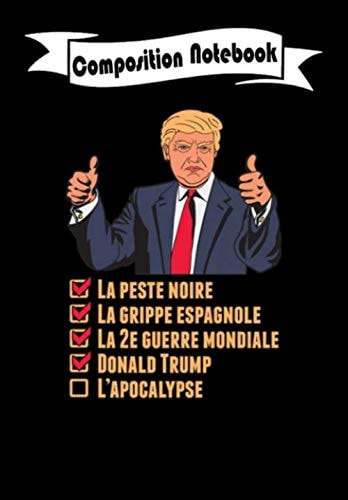 Composition Notebook: Donald Trump to the apocalypse, Journal 6 x 9, 100 Page Blank Lined Paperback Journal/Notebook