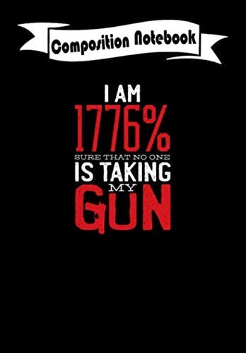 Composition Notebook: Pro Gun 2nd Amendment Design, For Patriotic Gift, Journal 6 x 9, 100 Page Blank Lined Paperback Journal/Notebook