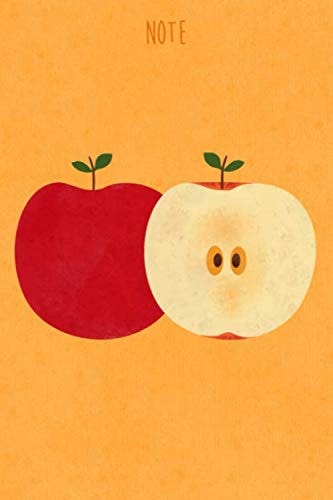 Note: Quaderno Mela, Copertina con frutta illustrata, 90 pagine, 15x23cm (Italian Edition)