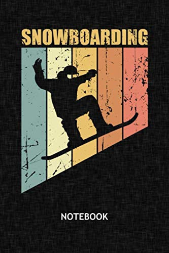 Snowboarding: NOTEBOOK GRID-LINED Snowboarding Journal for Snowboard Lover 120 Pages A5 6x9 - GRIDDED Apres Ski Diary - Vintage Snowboarding Notepad SQUARED Paper Outdoor Sports Sketchbook