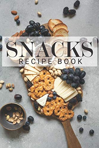 Snacks Recipe Book: Blank CookBook To Note Down Your 100 Favorites Snacks-Family Recipe Book- 6x9" (15,24x22,86cm) -120 Pages.