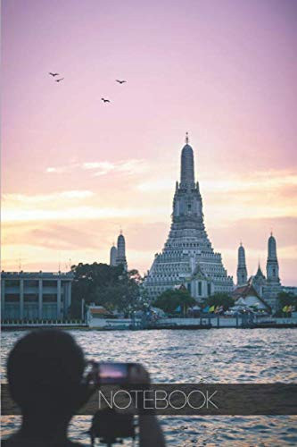 Notebook - Travel Journal - 110 pages: Bangkok, Thailand - Wat arun Temple