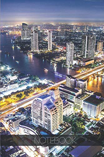 Notebook - Travel Journal - 110 pages: Bangkok, Thailand - Chao phraya River