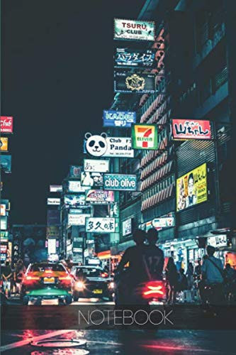 Notebook - Travel Journal - 110 pages: Bangkok, Thailand - Neon City