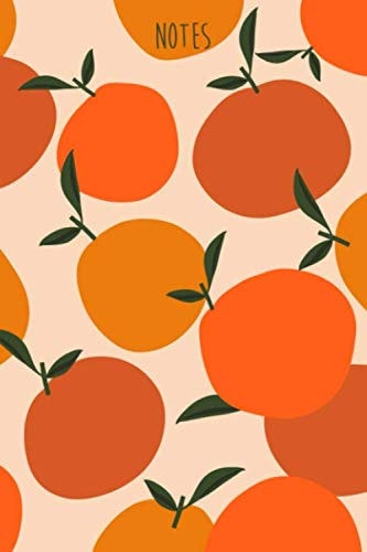 Notes: ORANGE, Fruit Notebook, Composition Book, Journal, Diary, 6"x9"