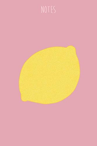 Notes: LEMON, Fruit Notebook, Composition Book, Journal, Diary, 6"x9"