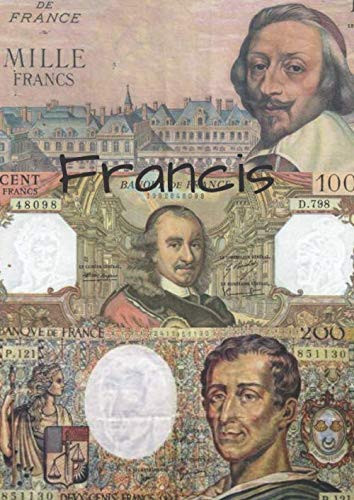 Francis: cahier avec nom / 200 pages par ligne (French Edition)