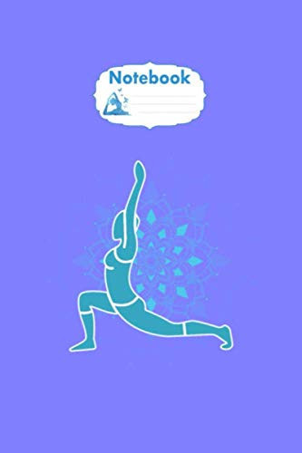 Notebook: mandala yoga pose - 50 sheets, 100 pages - 6 x 9inches
