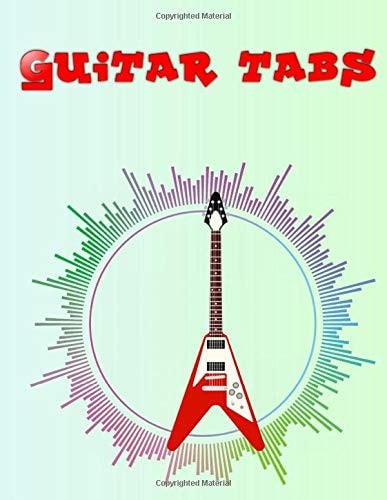 Guitar Music Book: Scale Guitar Tabs Matte Cover Design Cream Paper Sheet Size 8.5 X 11" ~ Tablature - Journal # Note104 Pages Quality Print.