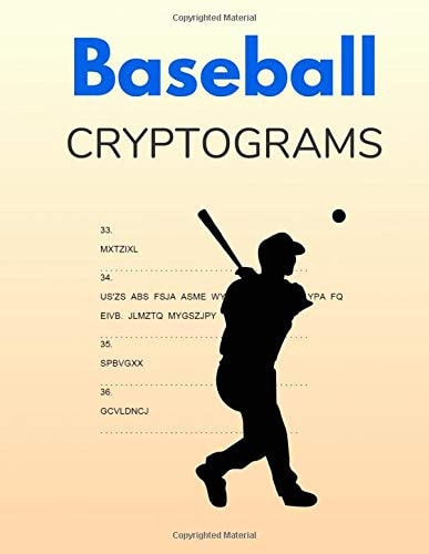 Baseball Cryptograms Challenging Puzzles for Adults and Teenagers